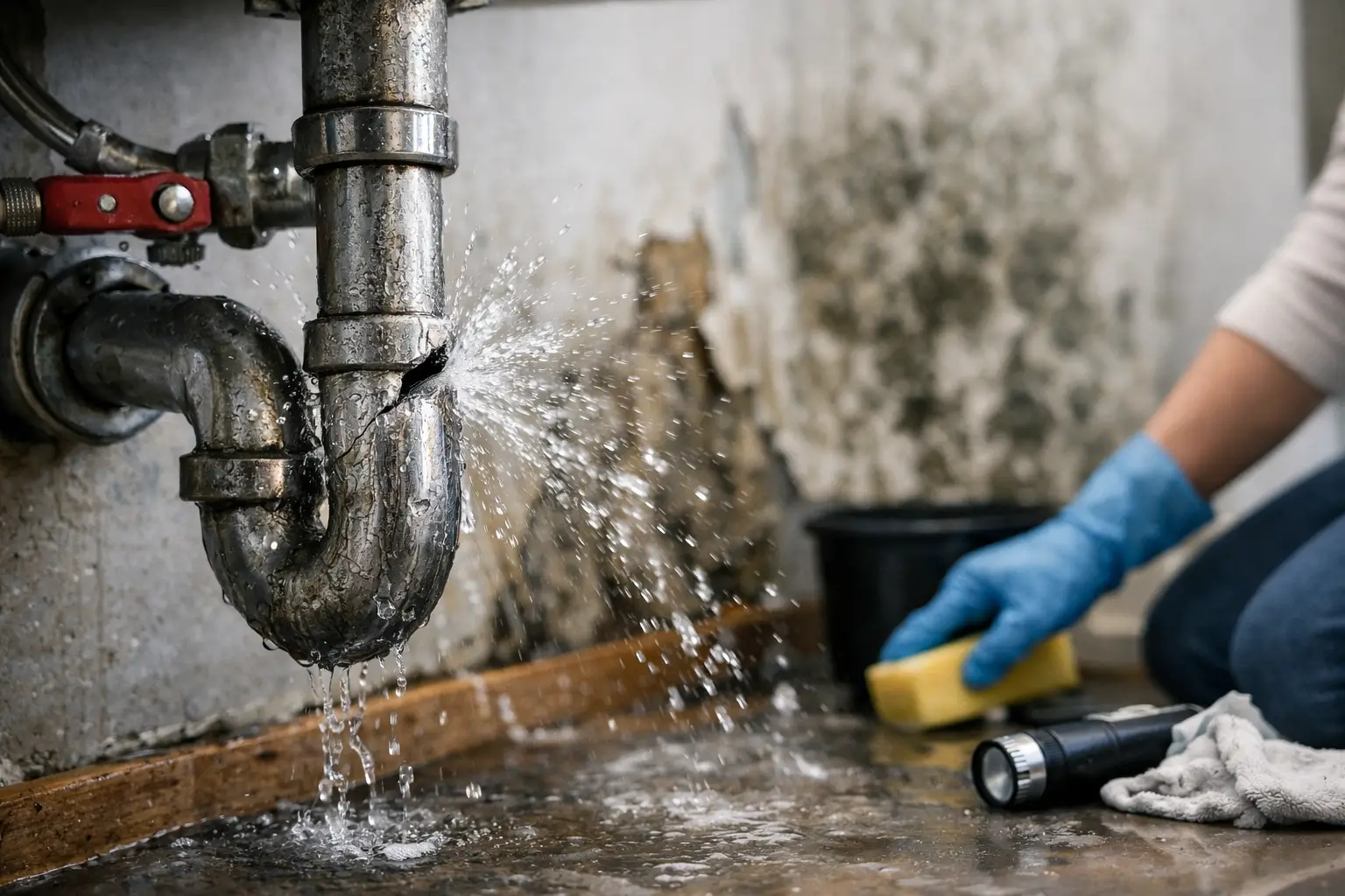 Burst Pipe Water Damage Mold: What to Do