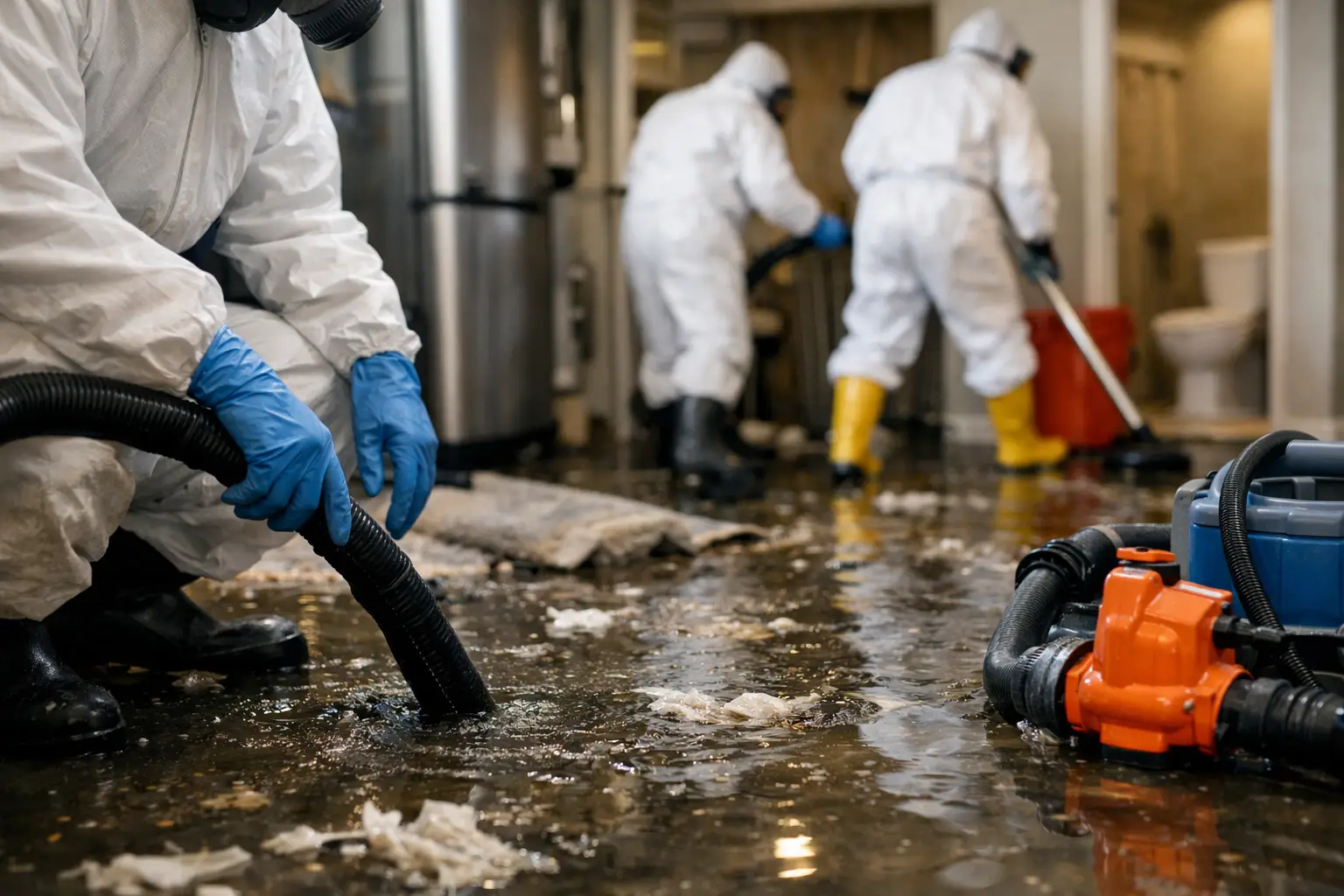 In-Home Sewage Backup Emergency Cleanup