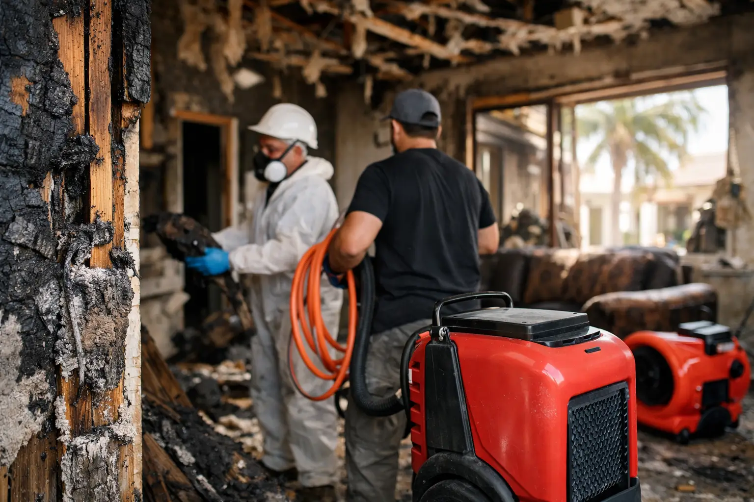 Sarasota Fire Damage Restoration Steps